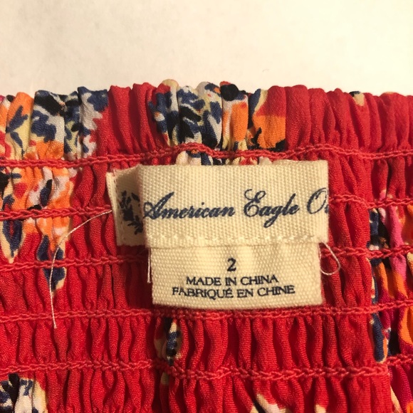 American Eagle Outfitters Dress Floral Strapless - Picture 3 of 6